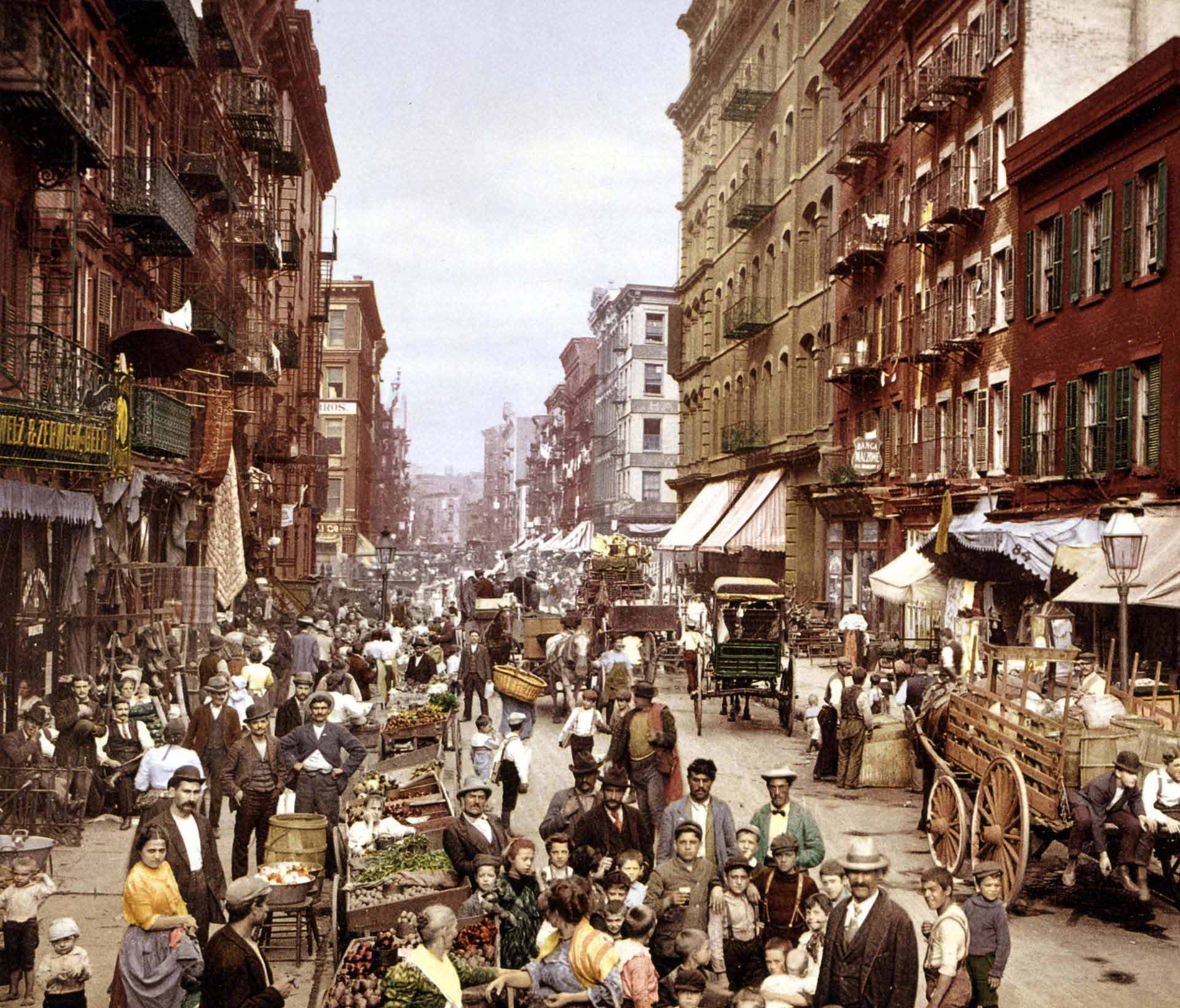 Mulberry Street, New York City, circa 1900