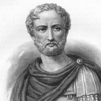 Depiction of Pliny the Elder (circa AD23) who claimed that Hippalus discovered a monsoon wind that could carry sailors from Red Sea to India