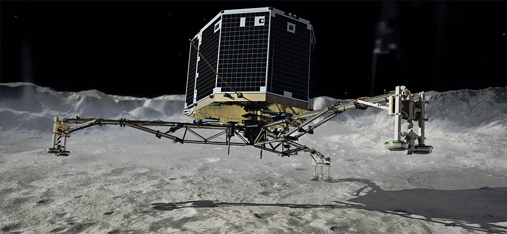 Artist's impression of the Philae landing