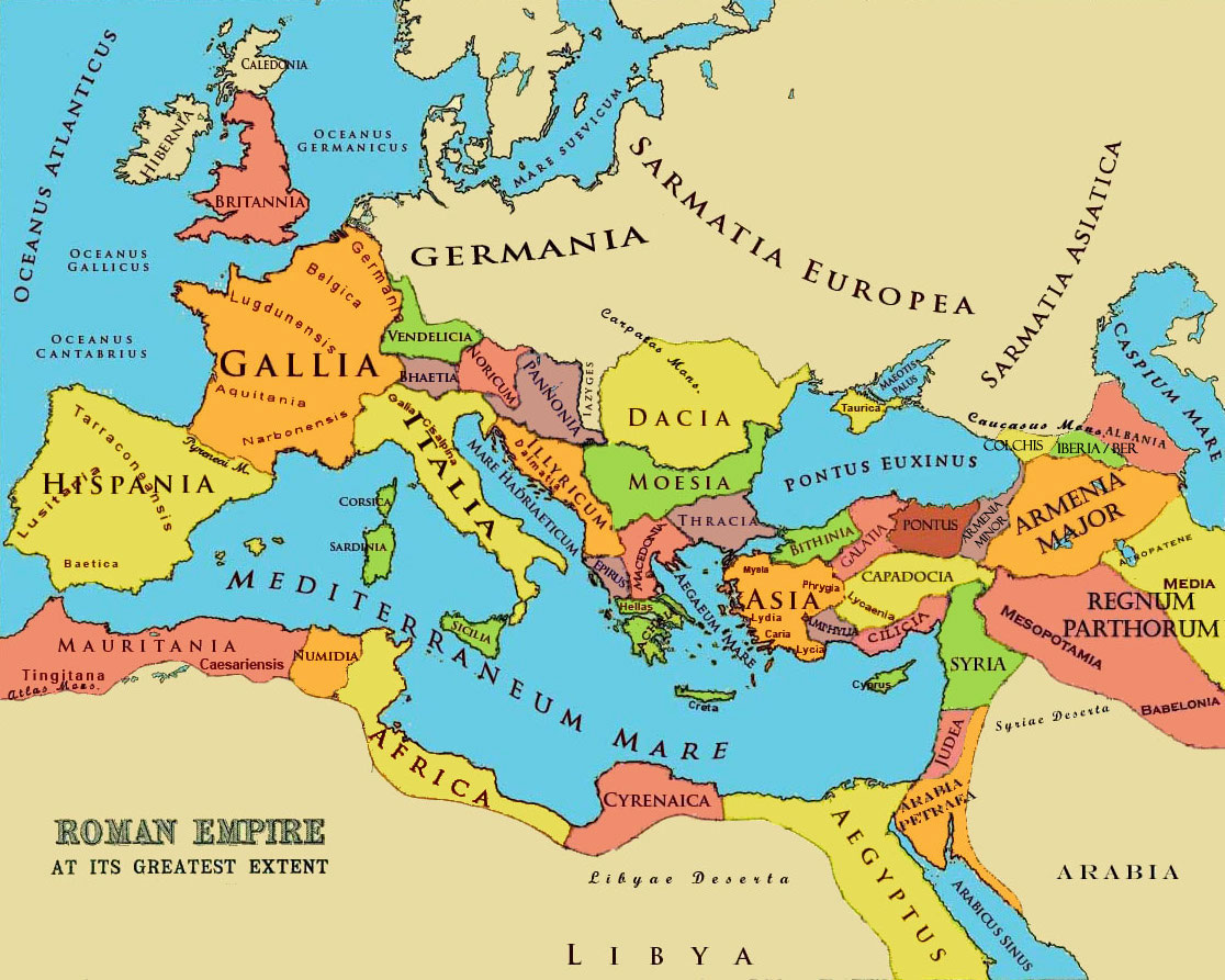 Map of the Roman Empire