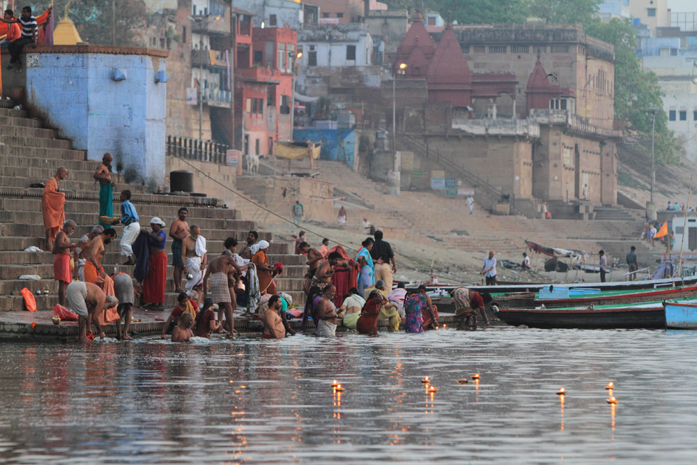 Bathing in Varanasi